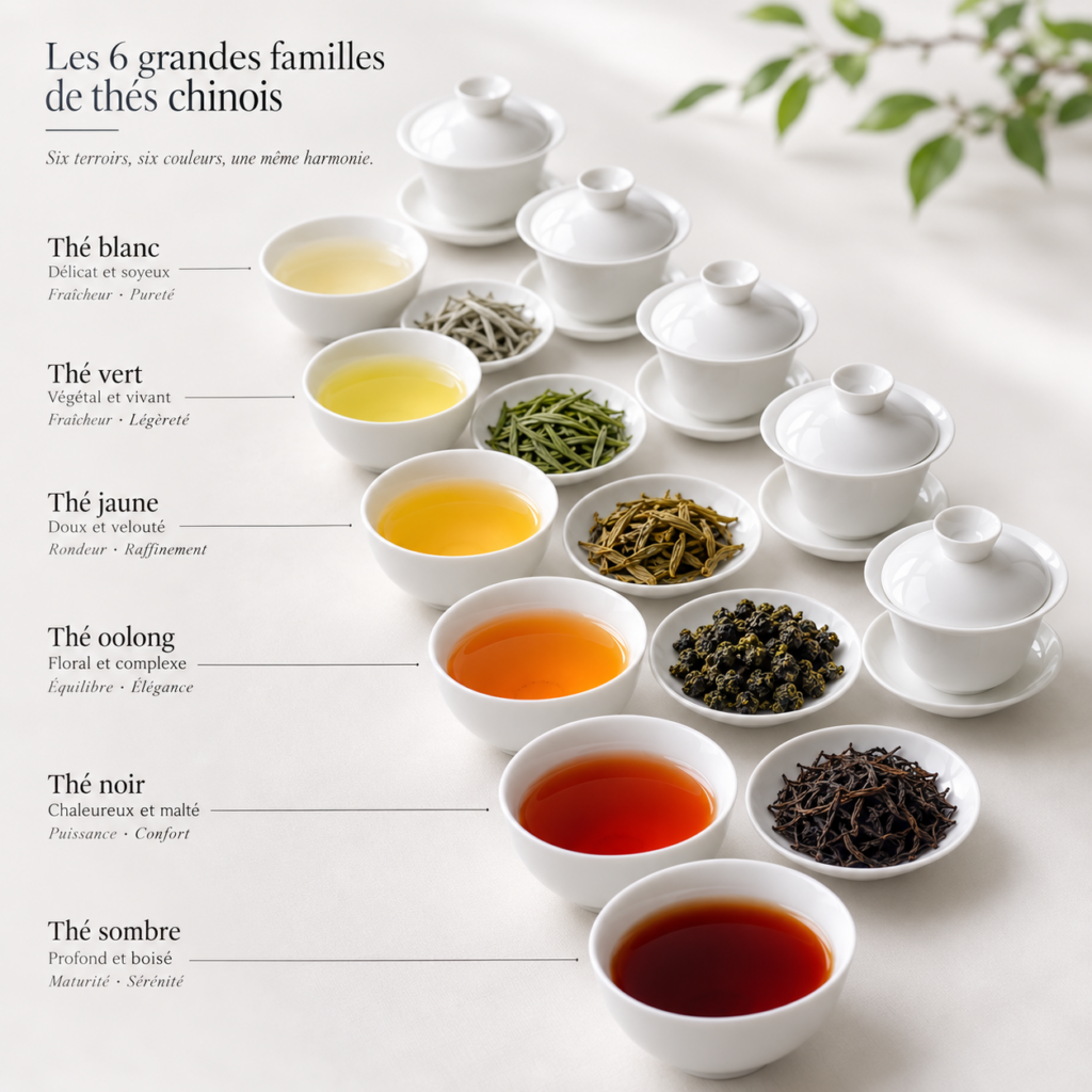 Atelier de dégustation du thé 2h - Les 6 couleurs du thé